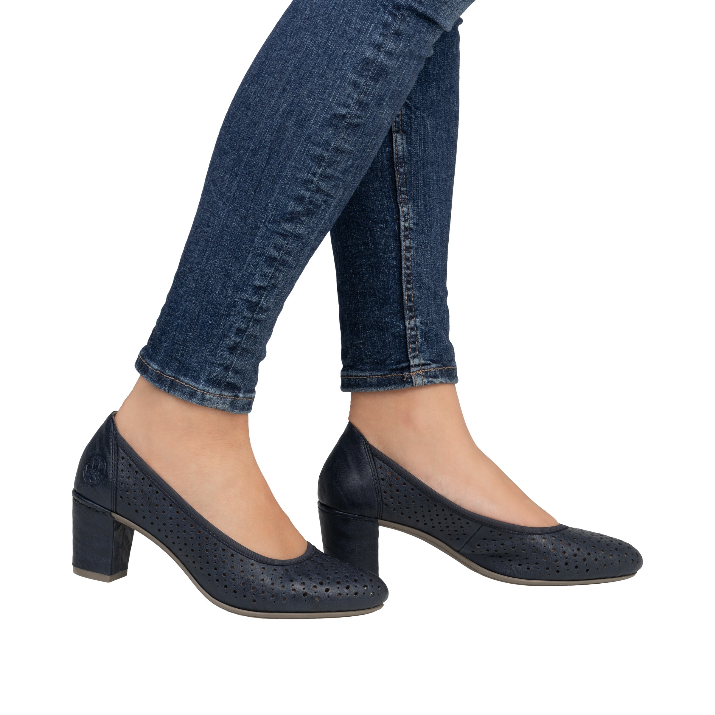 Rieker Pumps in Blue: front
