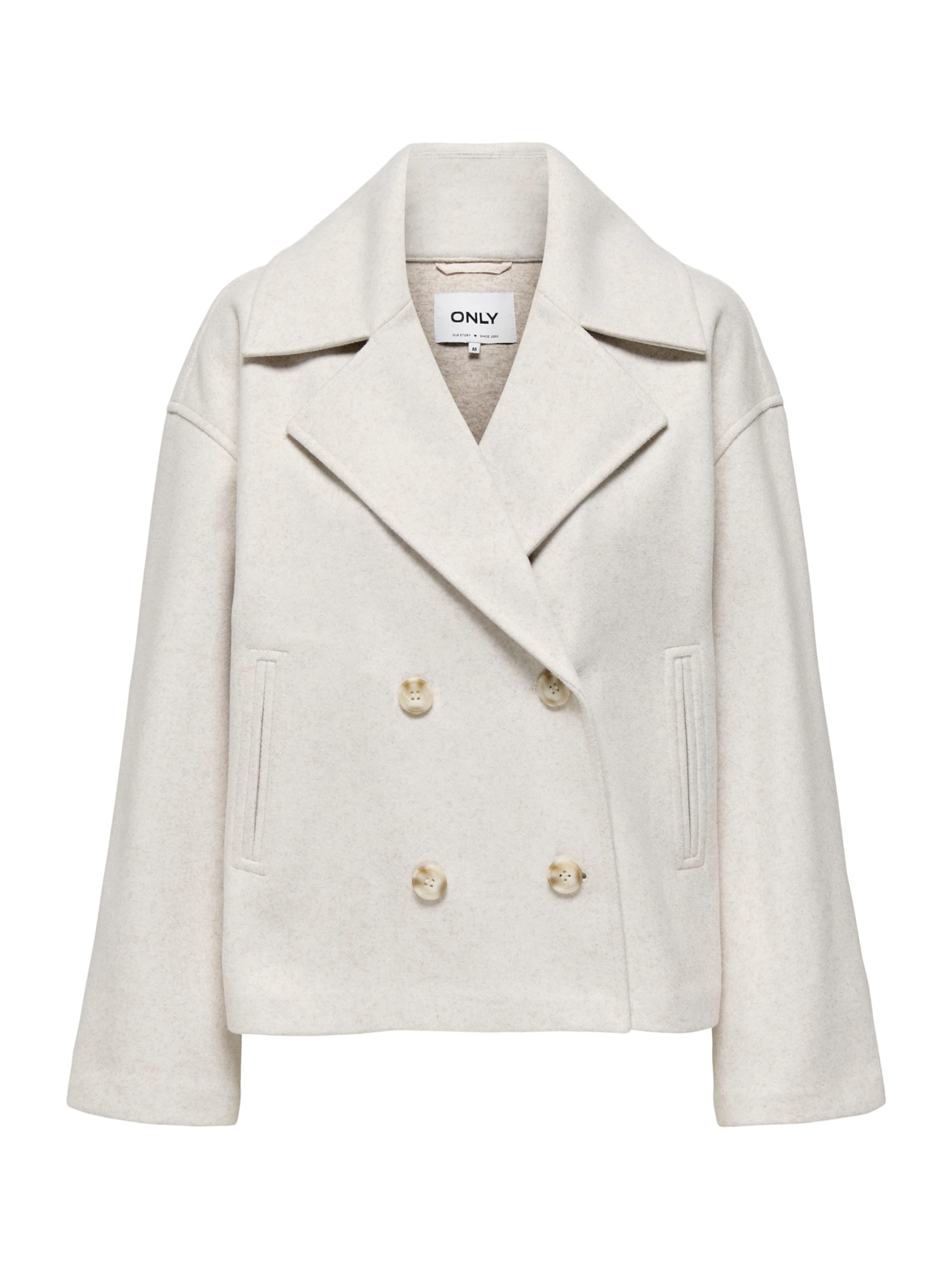 ONLY Átmeneti kabátok 'ONLMalika' - fehér: elől