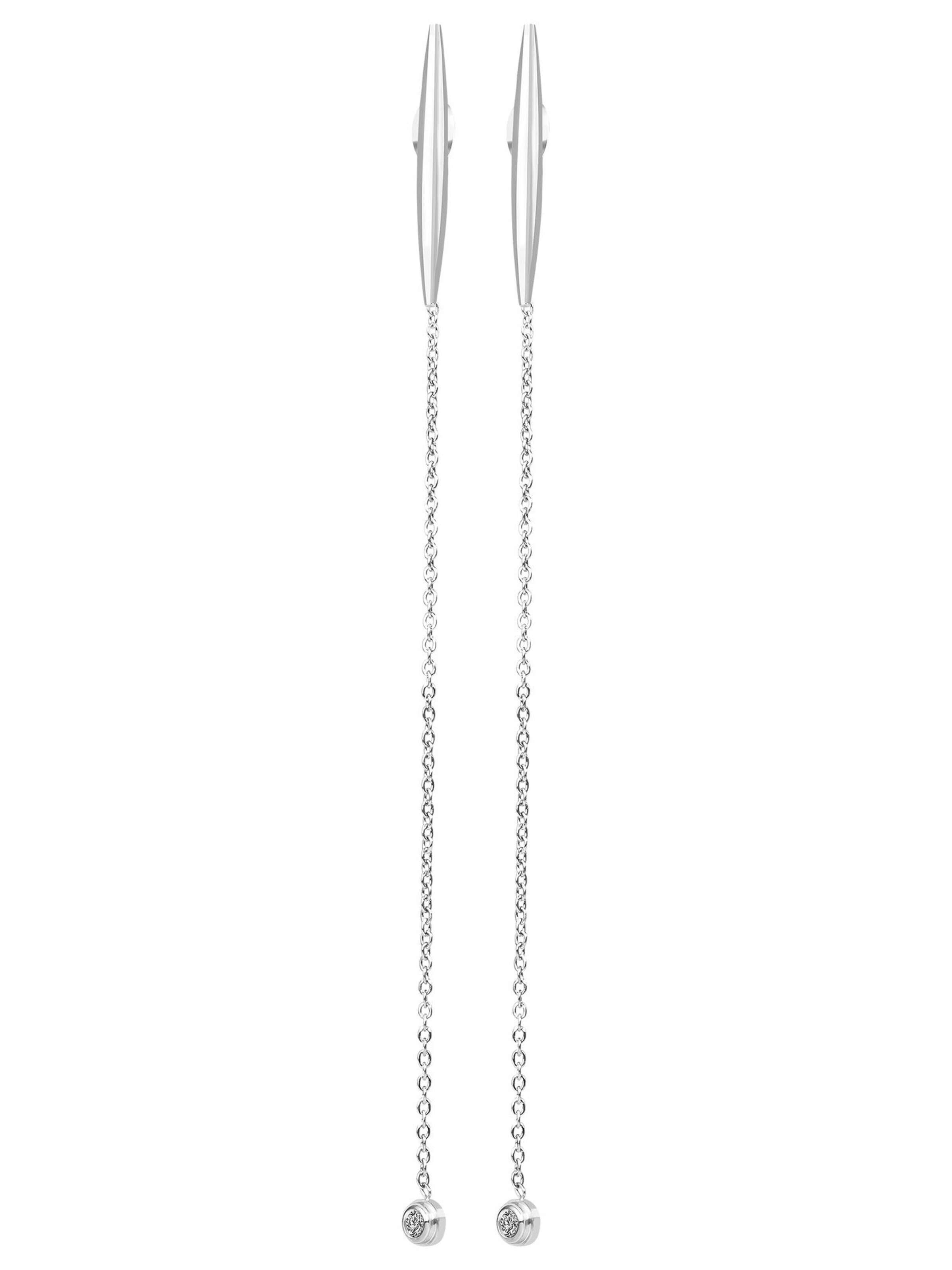 Akzent Earrings 'Zoja, langlebig' in Silver: front