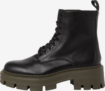 TAMARIS Lace-Up Ankle Boots in Black