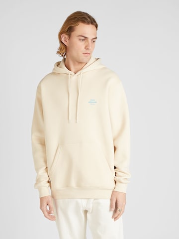 Sweat-shirt MADS NORGAARD COPENHAGEN en beige : devant