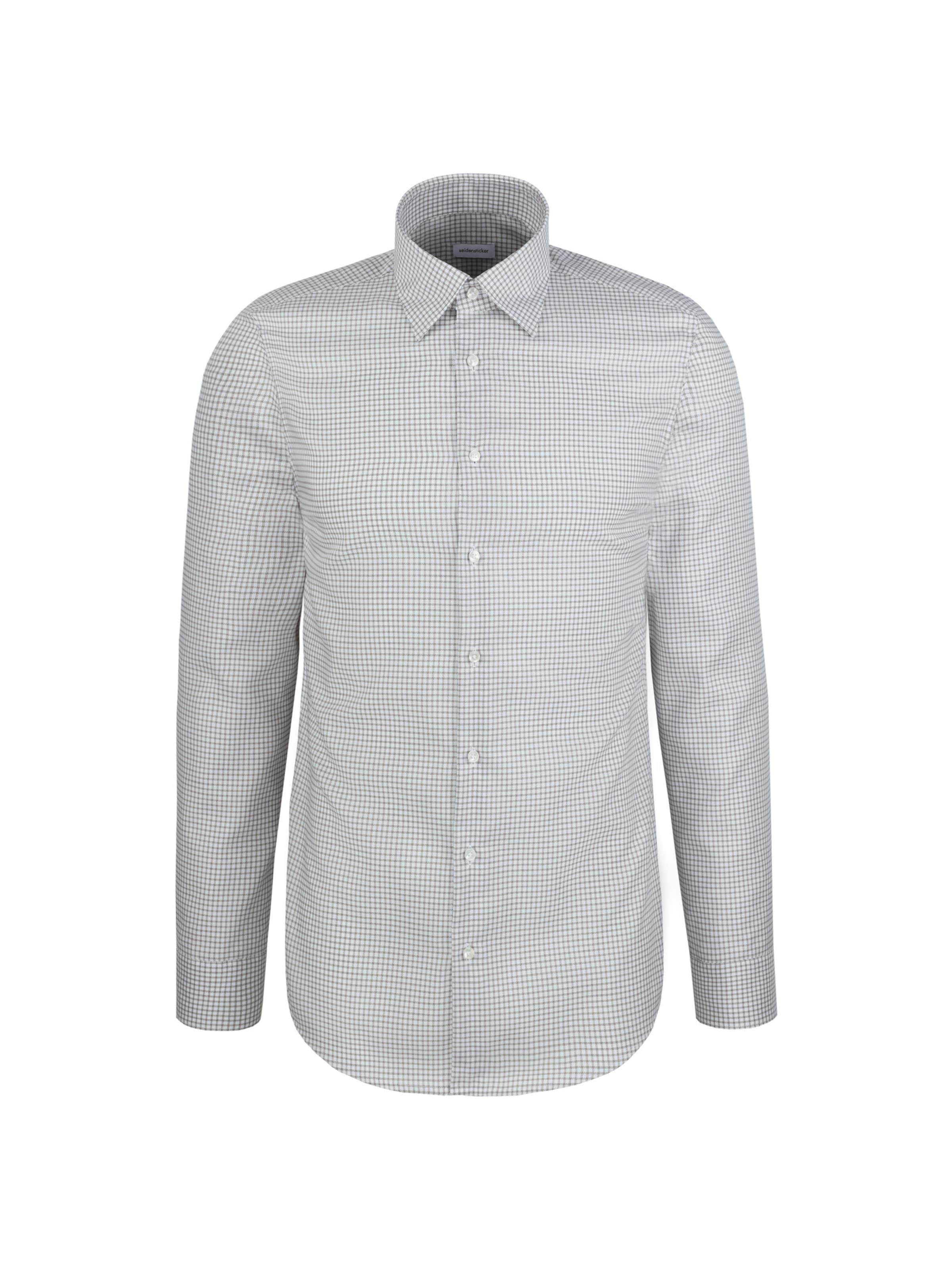 Coupe regular Chemise business SEIDENSTICKER en gris : devant
