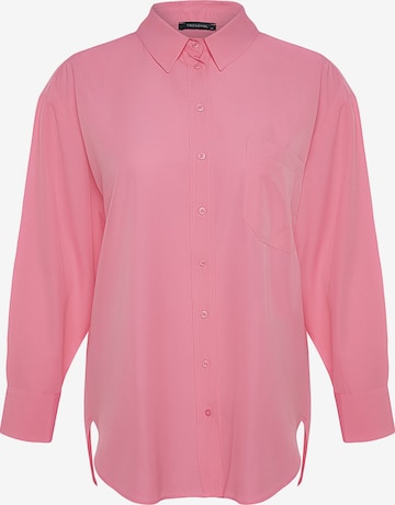 Trendyol Curve Blouse in Pink: front