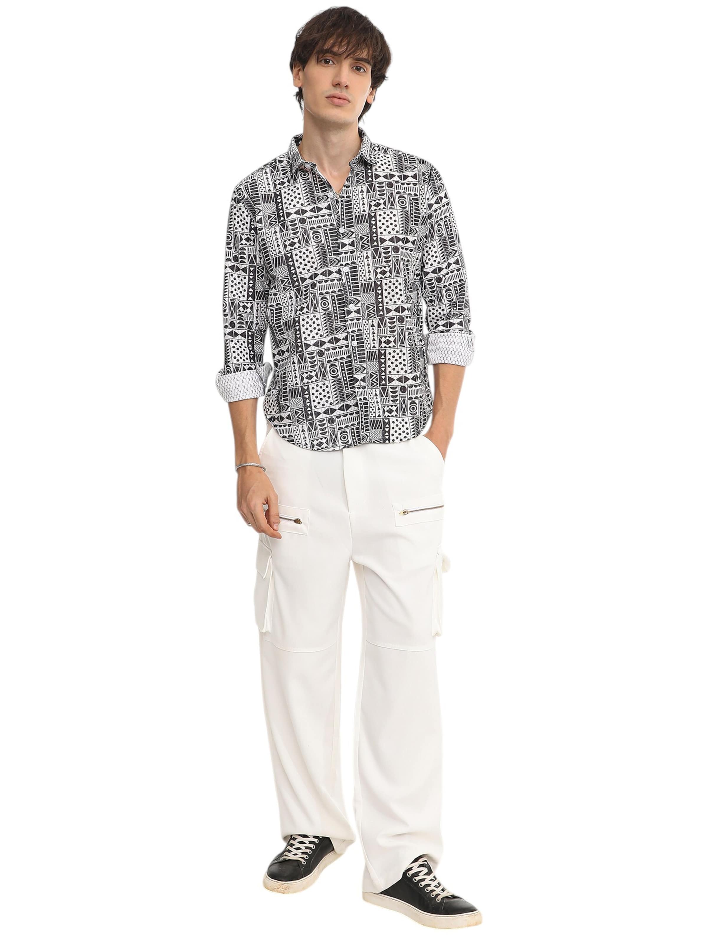 Campus Sutra Regular fit Overhemd in Zwart