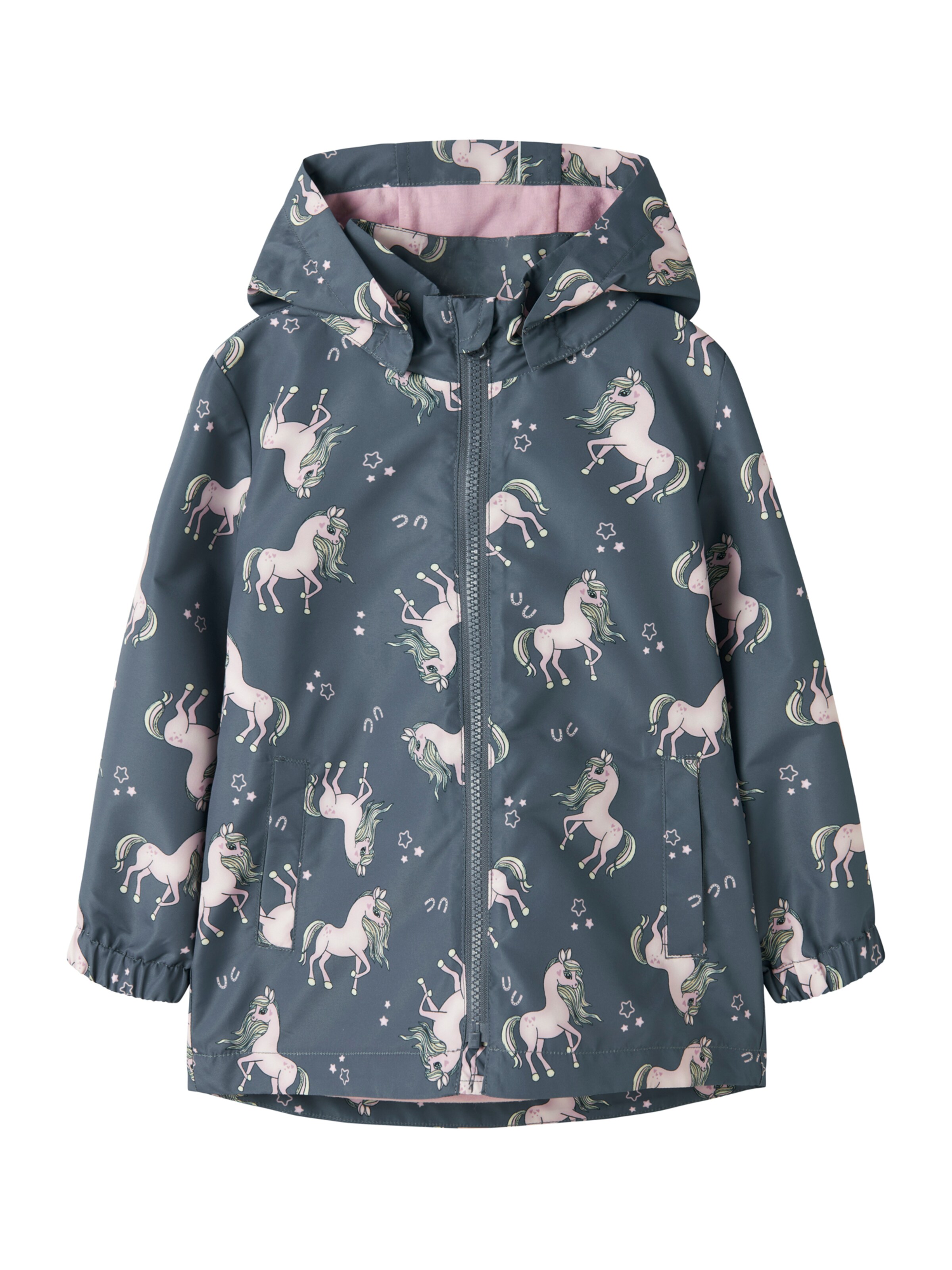 NAME IT Kurtka przejściowa 'NMFMAXI' w kolorze niebieski: przód