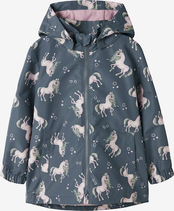 NAME IT Kurtka przejściowa 'NMFMAXI' w kolorze niebieski: przód