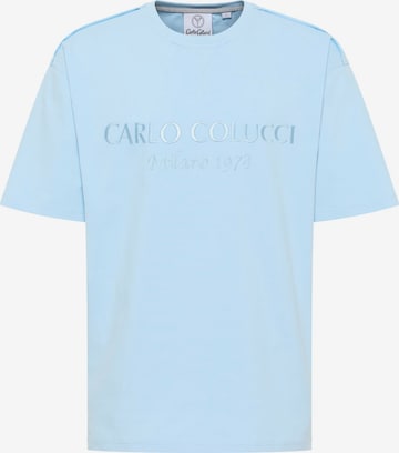 T-Shirt 'De Caminada' Carlo Colucci en bleu : devant