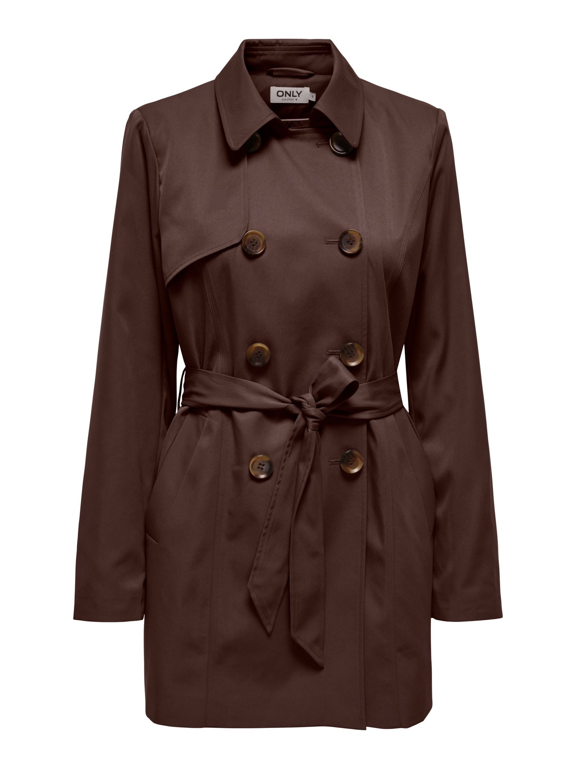 ONLY Overgangsfrakke 'ONLValerie' i brun: forside