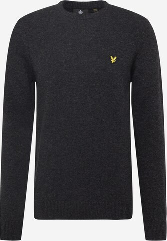 Pulover de la Lyle & Scott pe gri: față