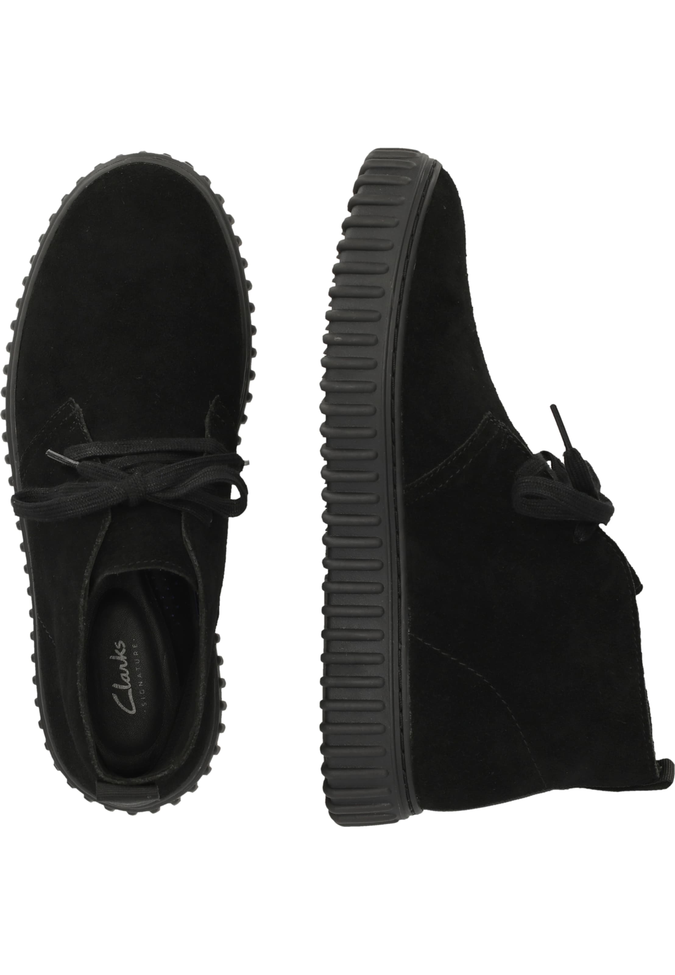 CLARKS Sneakers hoog 'Torhill Desert' in Zwart