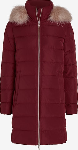 Tommy Hilfiger Wollmantel Dunkelrot Damen Jacke Mantel Rot Tommy