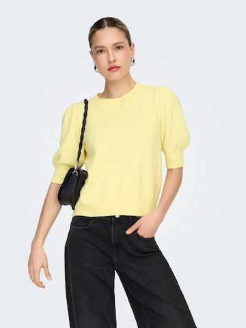 ONLY Sweter 'ONLRICA' w kolorze żółty: przód