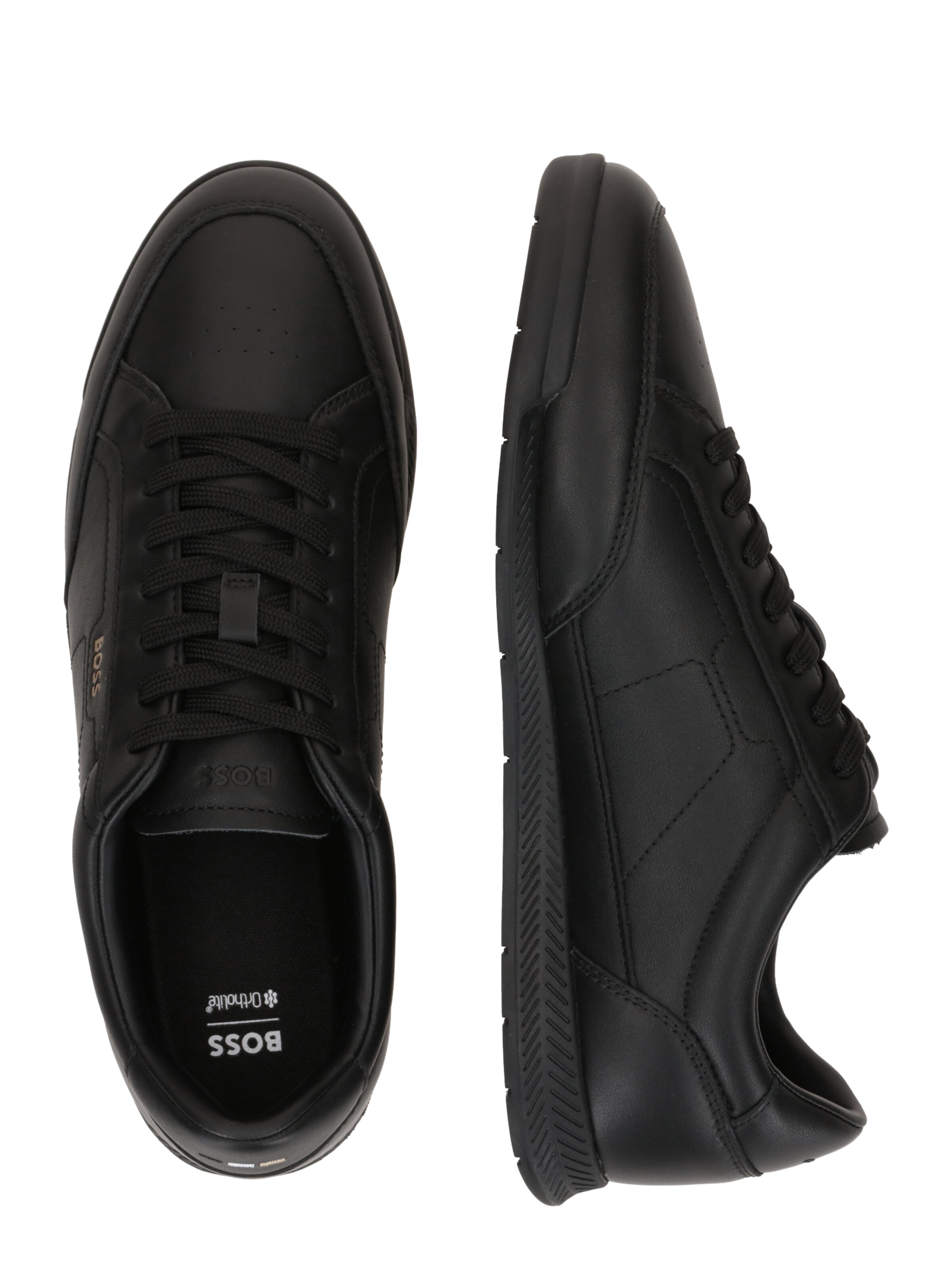 BOSS Низкие кроссовки 'Nitan' в Черный