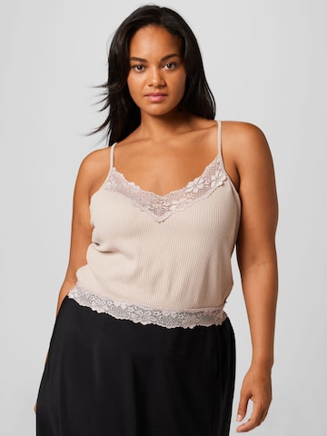 Guido Maria Kretschmer Curvy Top 'Pina' in Pink: front