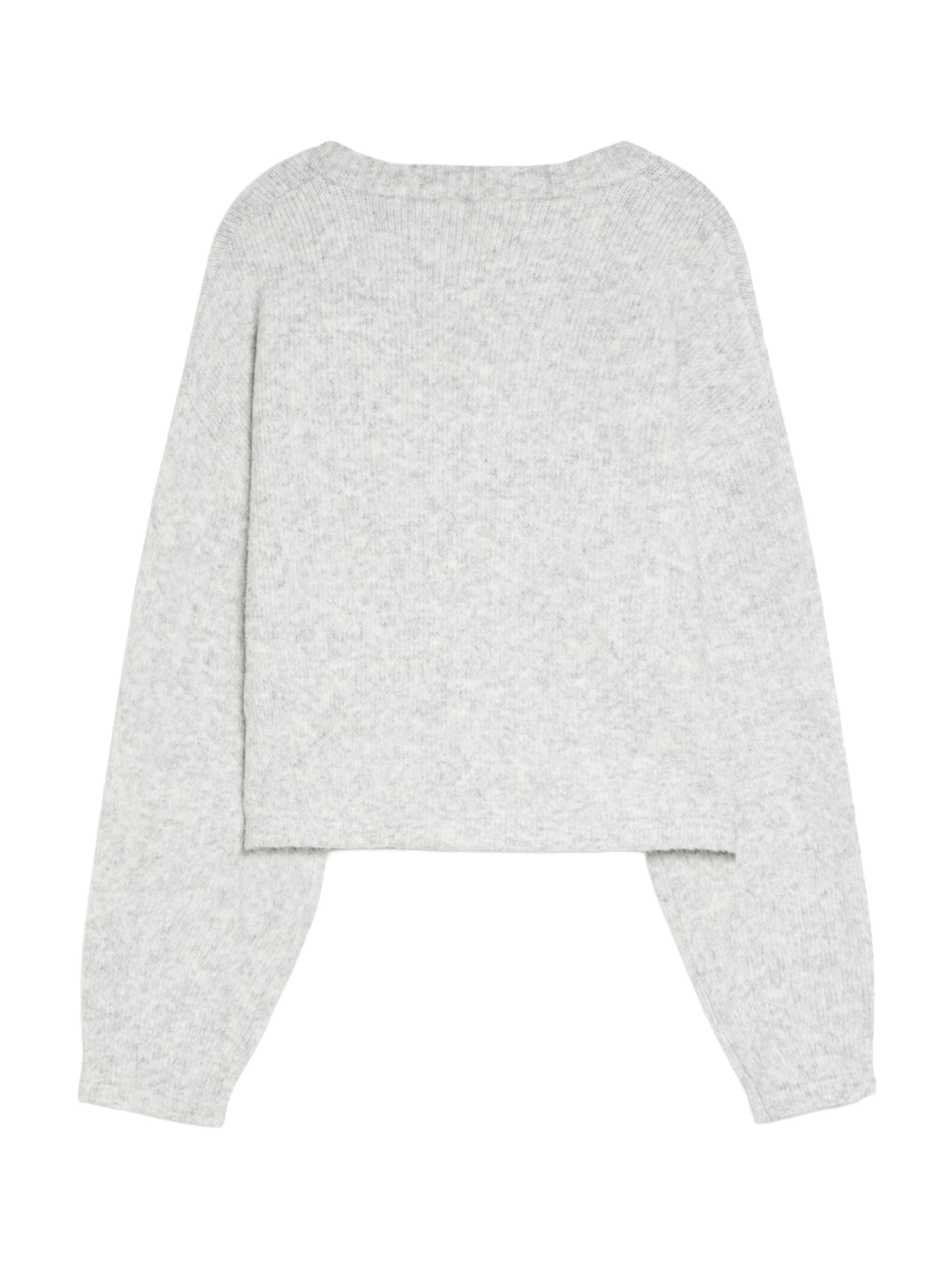 Bershka Knit cardigan in Grey