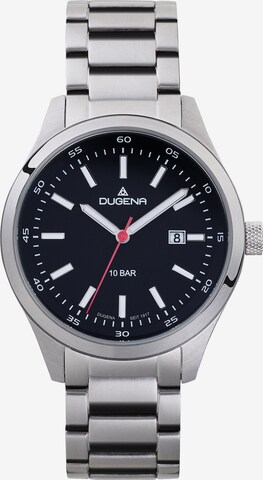 DUGENA Analog Watch in Silver: front