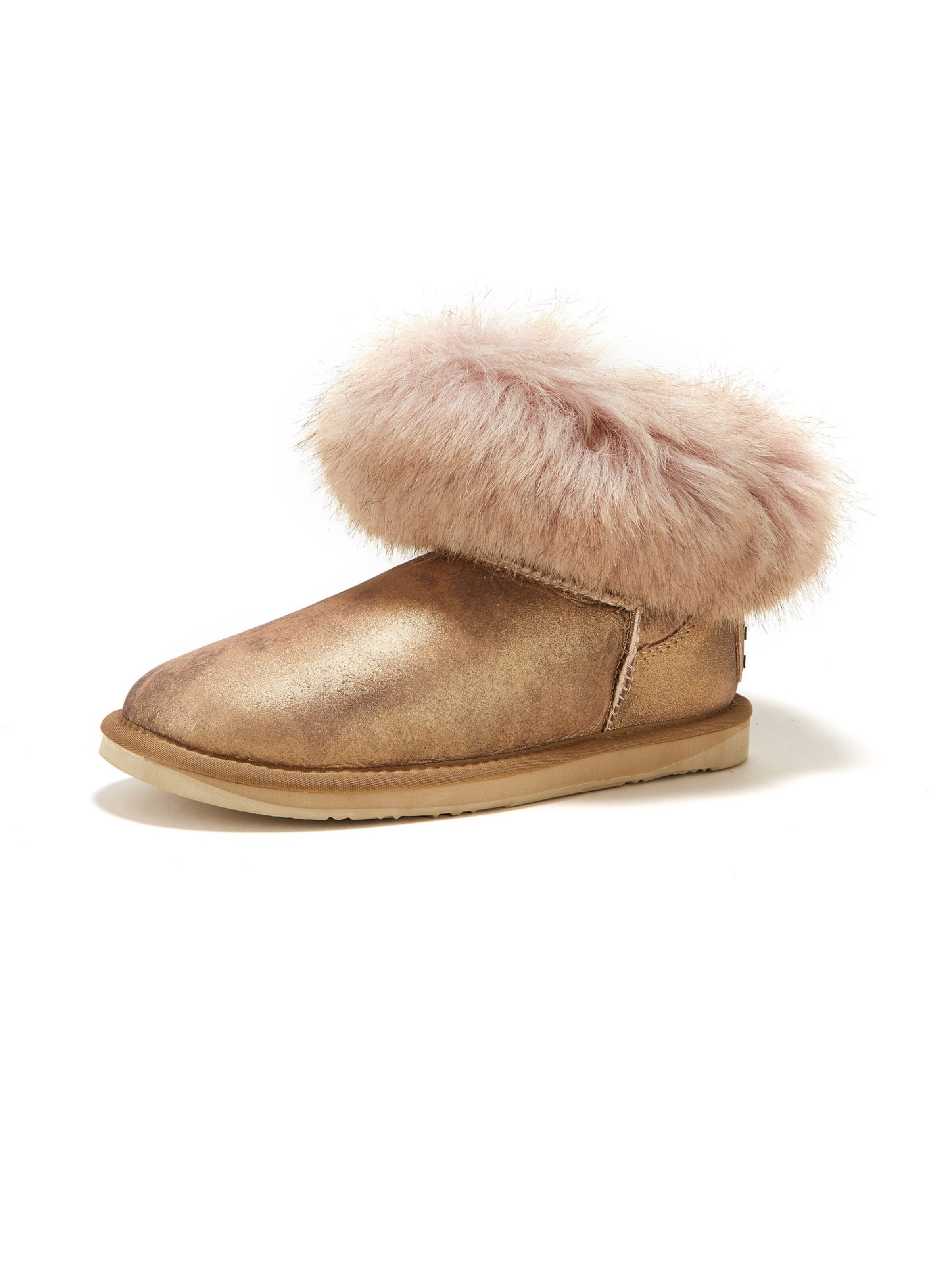 Australia Luxe Collective Boot 'Foxy Ultra Short' i guld: framsida