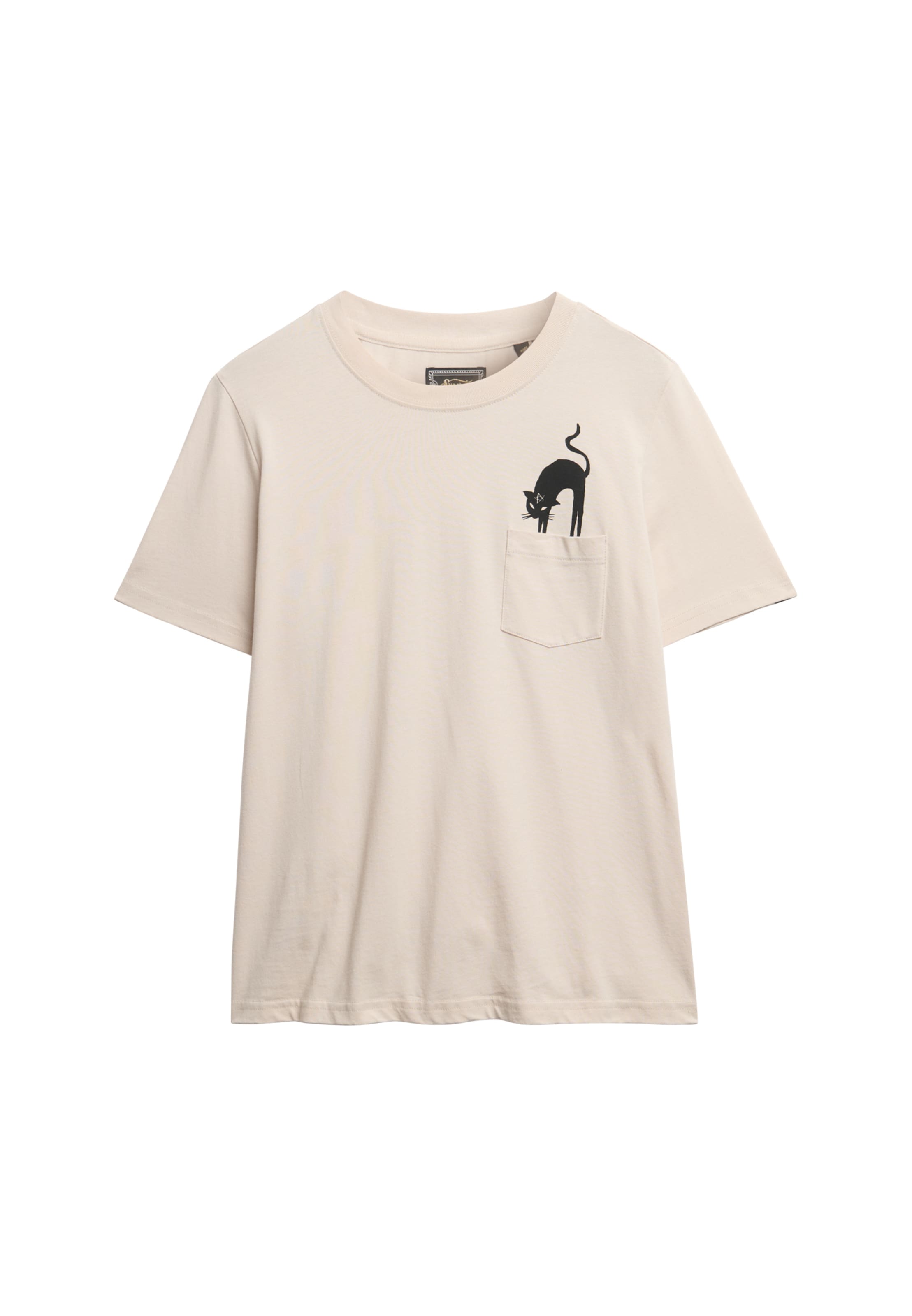 Superdry Shirt 'Psychic Readings' in Beige: voorkant