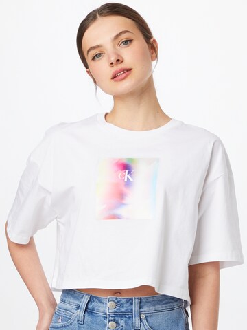 Calvin Klein Jeans Shirt 'PRIDE' in Weiß: predná strana