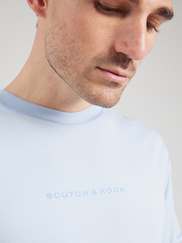 SCOTCH & SODA Tričko 'Seasonal Core' - Modrá