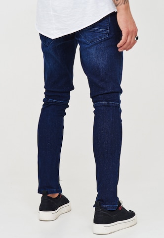 behype Slimfit Jeanshose 'SPIKE' in Blau