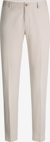 Coupe slim Pantalon à plis 'Hank' JOOP! en beige : devant