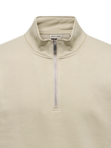 Only & Sons Sweatshirt 'Connor' in Beige