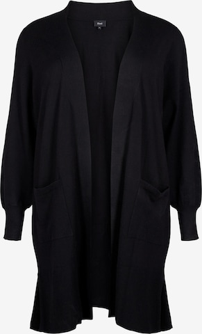 ZizziKardigan 'Mella' - crna boja: prednji dio