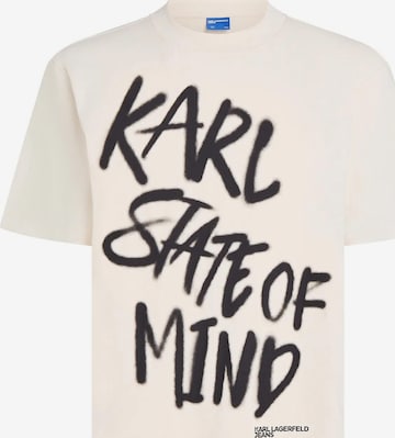 smėlio KARL LAGERFELD JEANS Marškinėliai: priekis