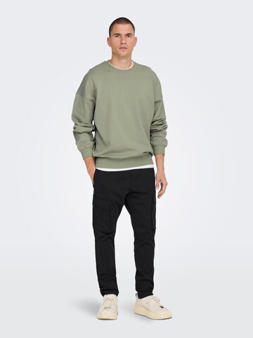 Only & Sons Sweatshirt 'Ceres' in Grün