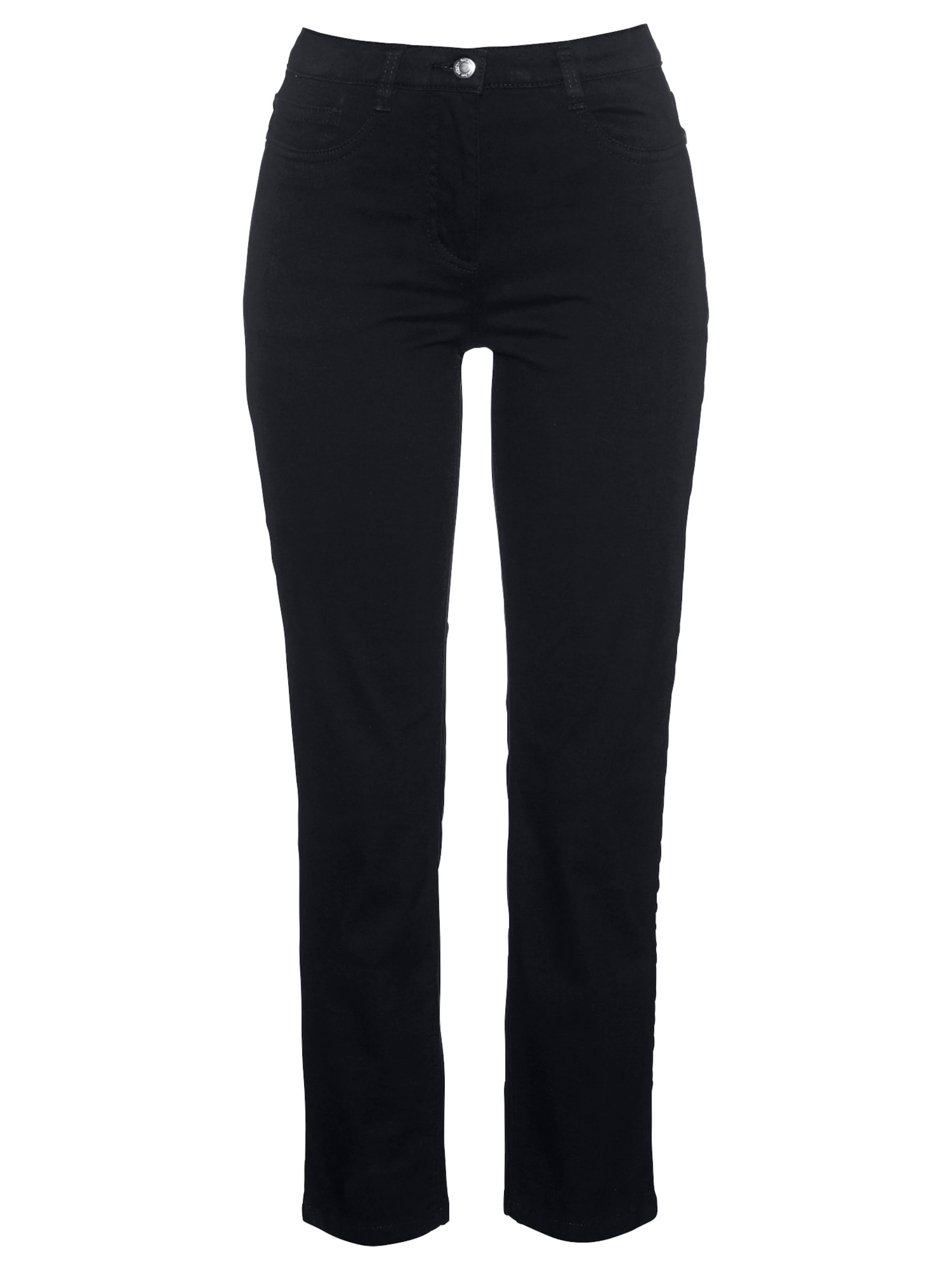 bonprix Slimfit Broek in Zwart: voorkant