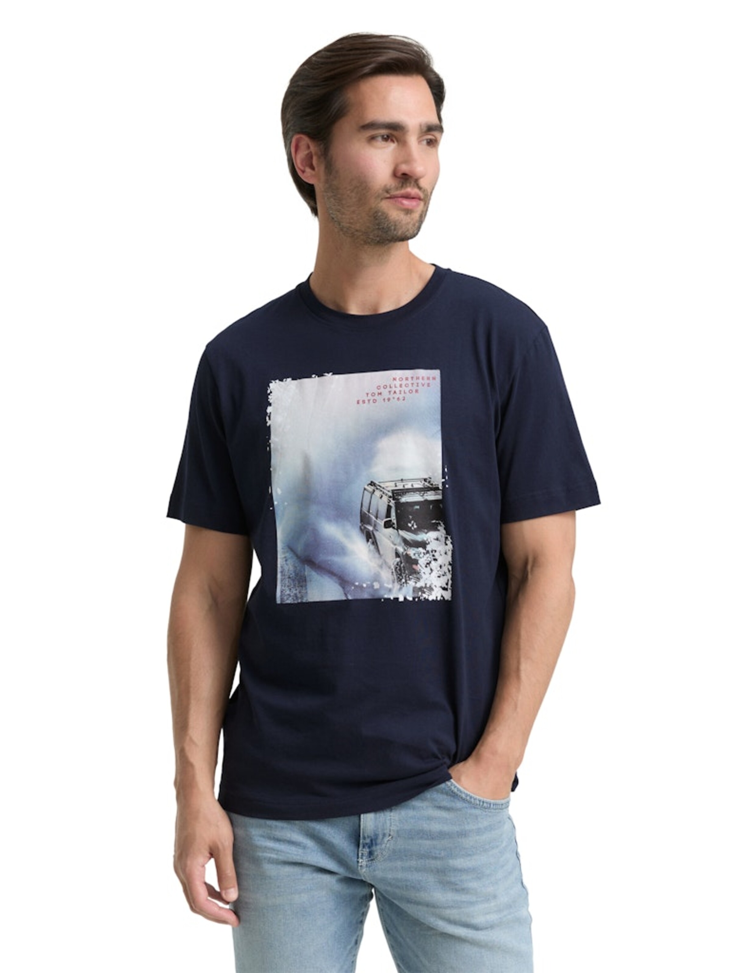 TOM TAILOR Футболка в Синий: спереди