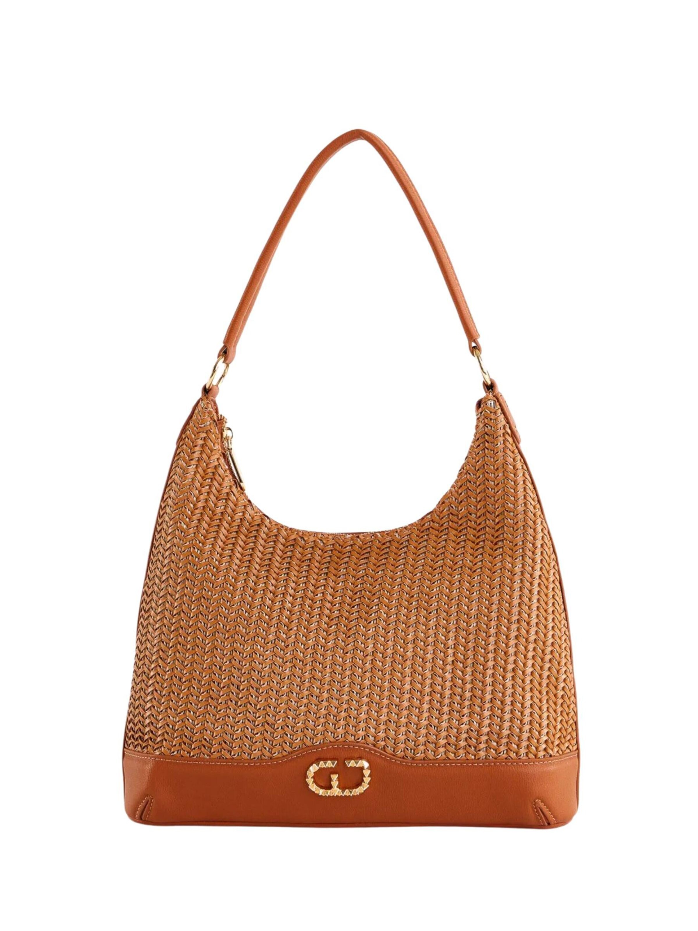 GAUDÌ Shoulder Bag in Brown: front