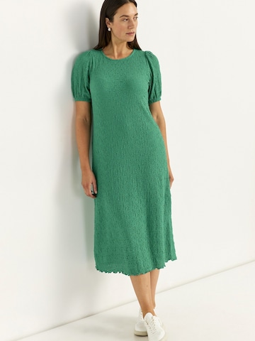 Cellbes of Sweden Jerseykleid mit Struktur in Grün: Vorderseite