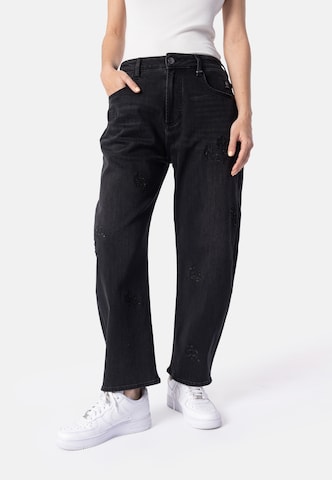 Elias Rumelis Barrel Jeans 'Yoana' in Black: front