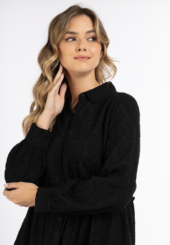 DreiMaster Vintage - Vestido camisero en negro