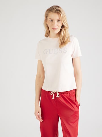 GUESS Tričko 'OCTAVIA' – pink: přední strana