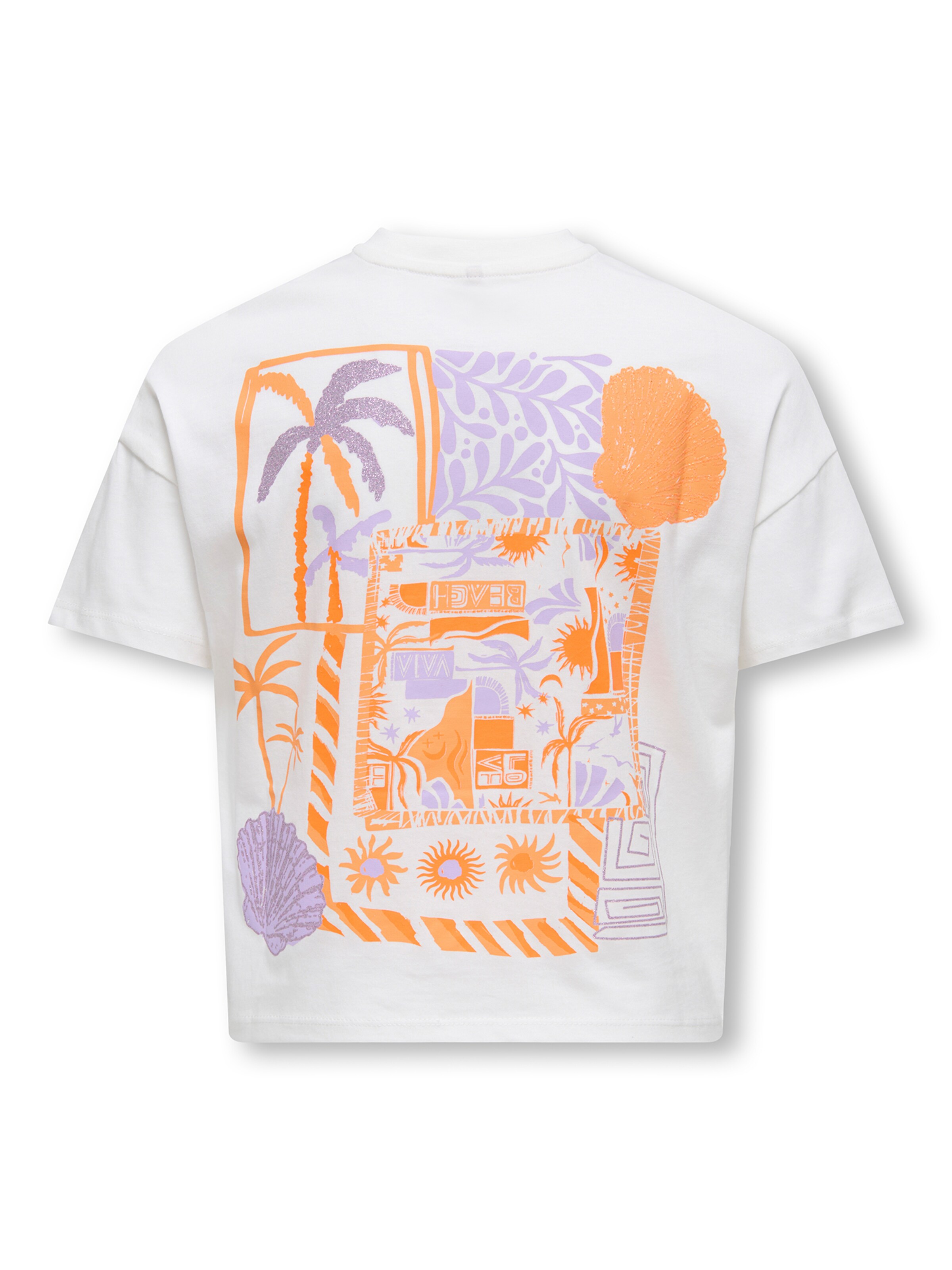 ONLY GIRLS - Camiseta 'KOGANNA WAVES' en blanco