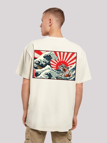 T-Shirt 'Kanagawa ' F4NT4STIC en beige