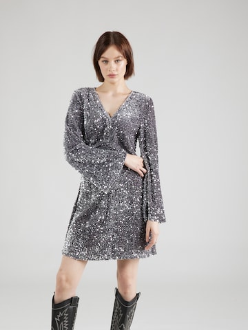 VILA Cocktail Dress 'BARINA' in Silver: front