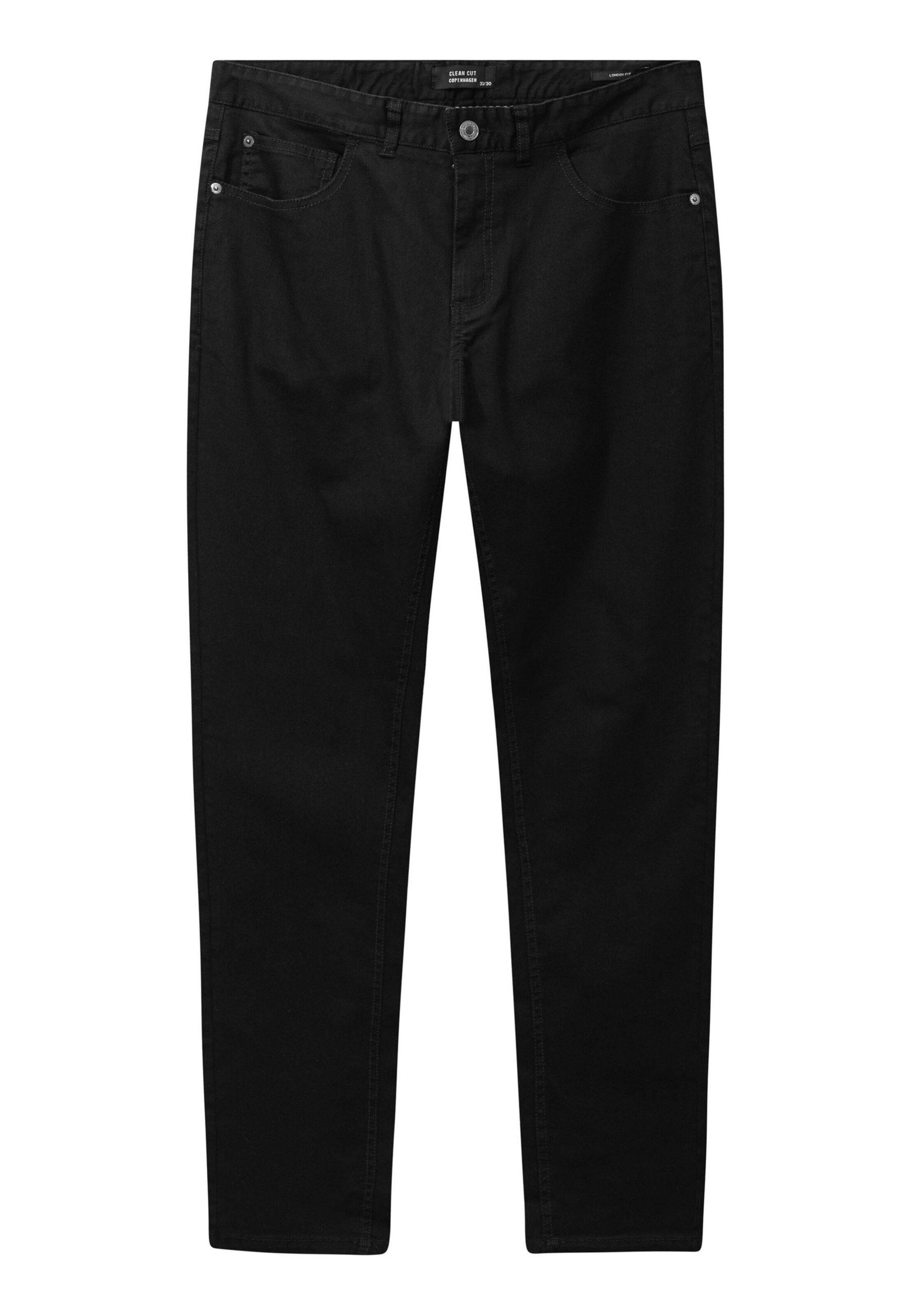 Regular Pantalon chino 'London Caden' Clean Cut Copenhagen en noir : devant