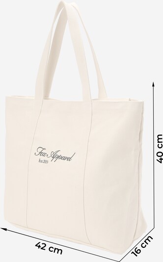 DAN FOX APPAREL Shopper 'Joris' in de kleur Zwart / Offwhite, Productweergave