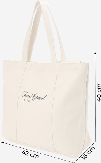 DAN FOX APPAREL Shopper 'Joris' in de kleur Zwart / Offwhite, Productweergave