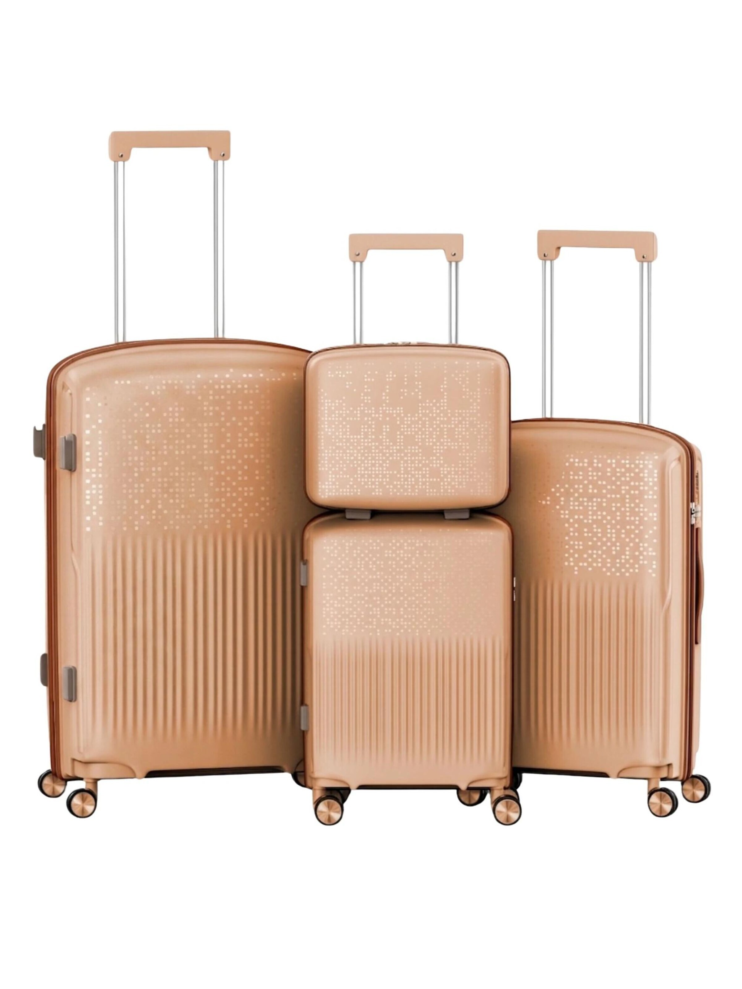 4FLY Suitcase Set 'Pixel' in Yellow: front