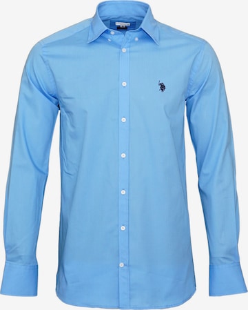 U.S. POLO ASSN. Regular Fit Hemd in Blau: predná strana