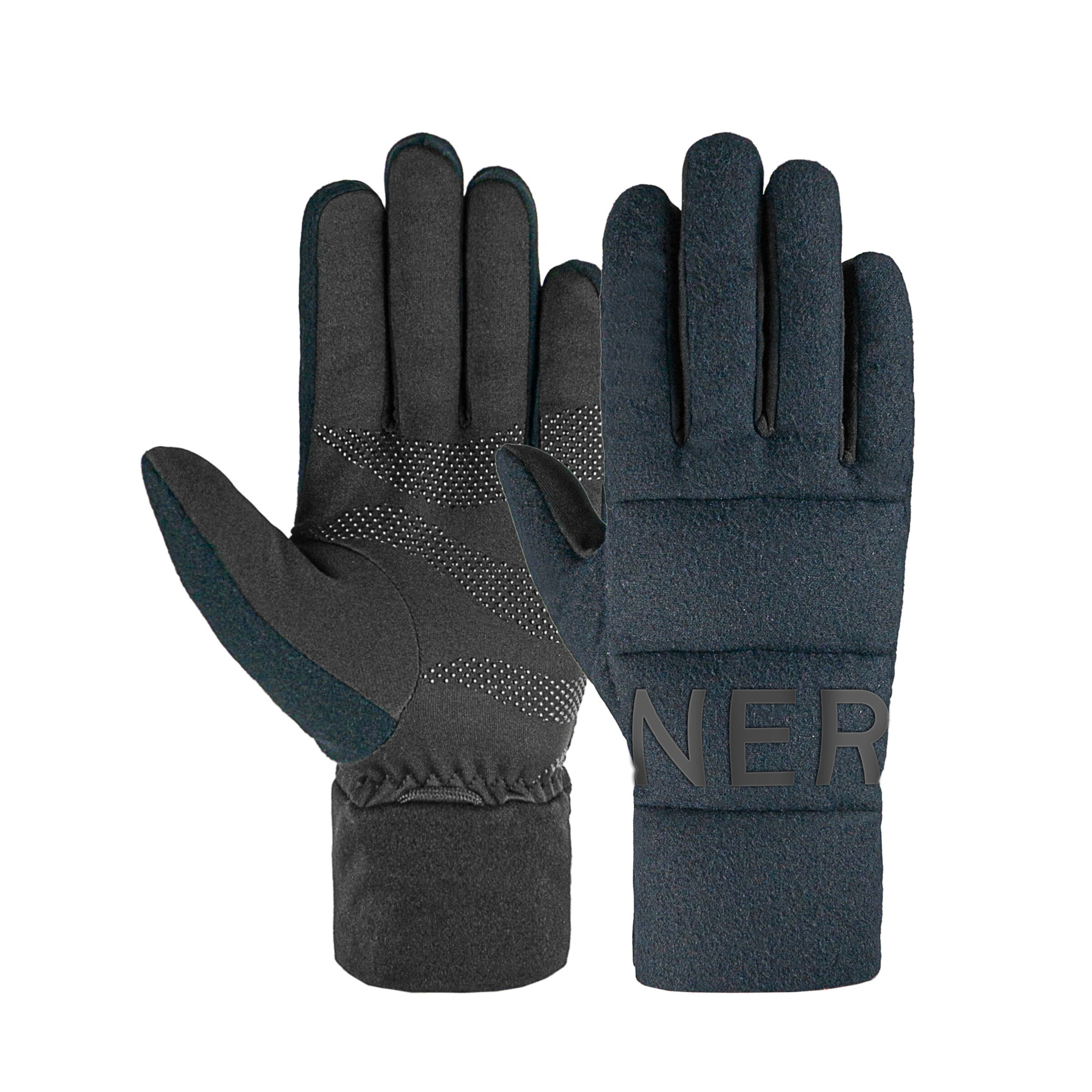 BOGNER Full finger gloves 'Walker' in Blue: front