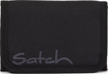 Satch Wallet in Black: front