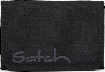 Satch Wallet in Black: front