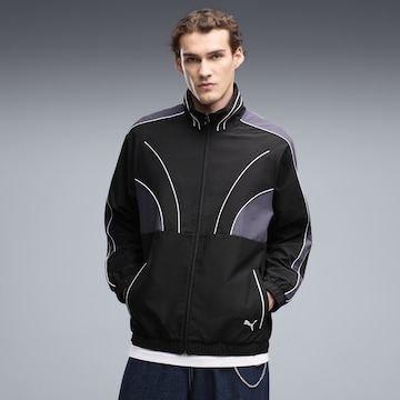 PUMA Sportjacke 'T7' in Schwarz: Vorderseite