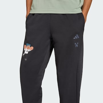 ADIDAS SPORTSWEAR Regular Workout Pants 'Minecraft' in Black